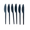 PKNV5608 - Black Disposable Plastic Knives x 100