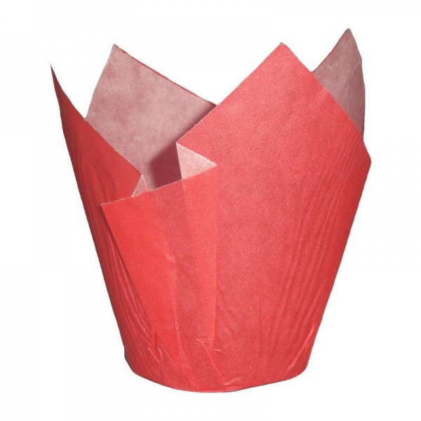CCBS4166 - Red Tulip Muffin Wrap 160mm x 200