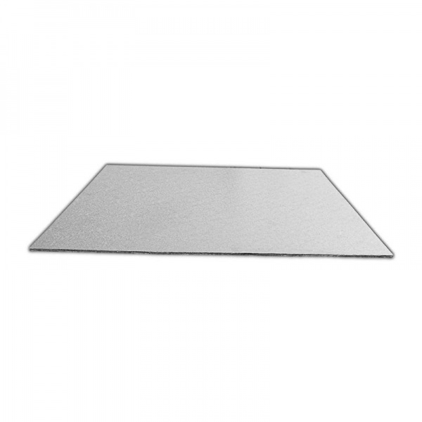 CKBD6723 - Single Thick 8 x 4'' Rectangular Foil Cake Boards 2mm x 25