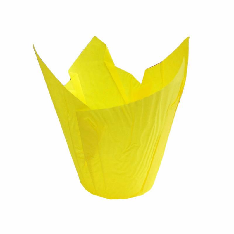 CCBS4174 - Yellow Tulip Muffin Wrap 160mm x 4800