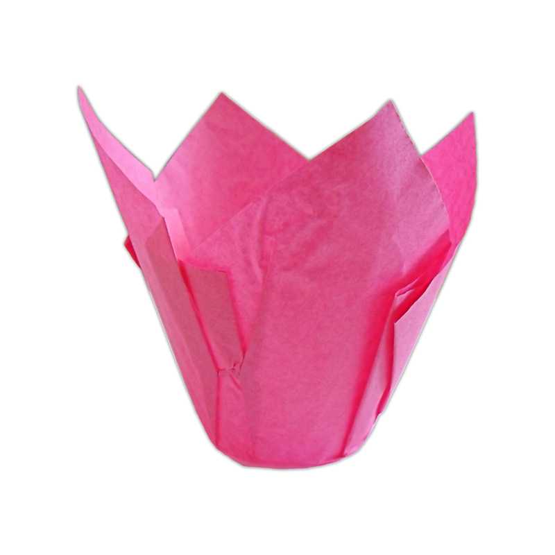CCBS4178 - Deep Pink Tulip Muffin Wrap 160mm x 200