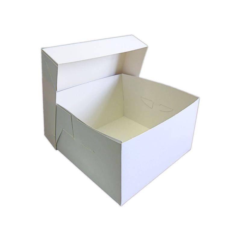 WED1250UW - ULTRA WHITE Wedding Cake Box 12 x 12 x 6 Inches x 50