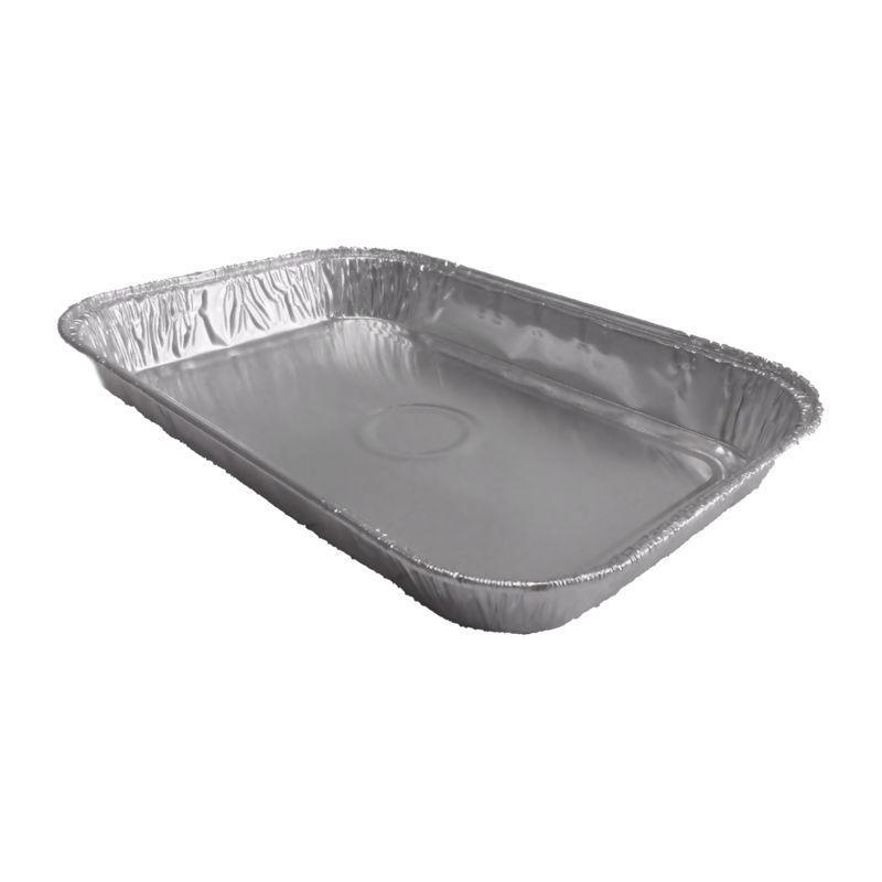 FOIL5002 Rectangular Tray Bake Foil Container 1 Inch Deep 744 x
