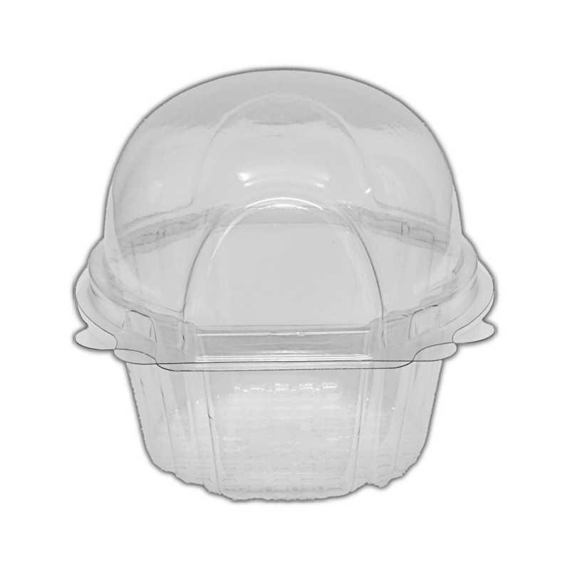 SCLAM1A - Clear Small Single Cupcake/Muffin Container x 50
