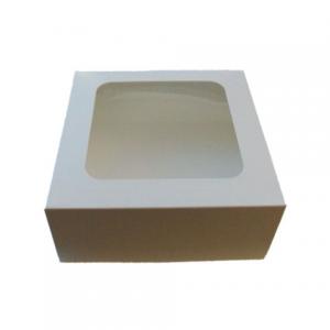 WCKB4025N - Cake Box With Window 6.75 x 6.75 x 3 Inch x 25
